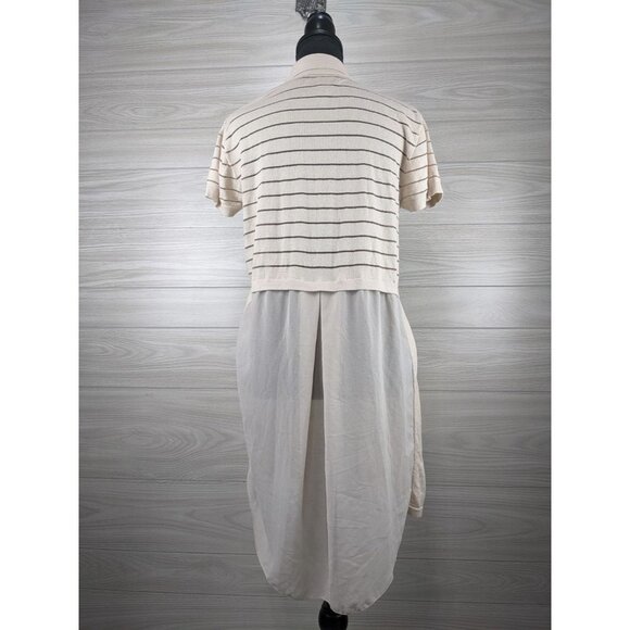 August Silk Knit Cropped Long Sheer Cardigan - Picture 6 of 6